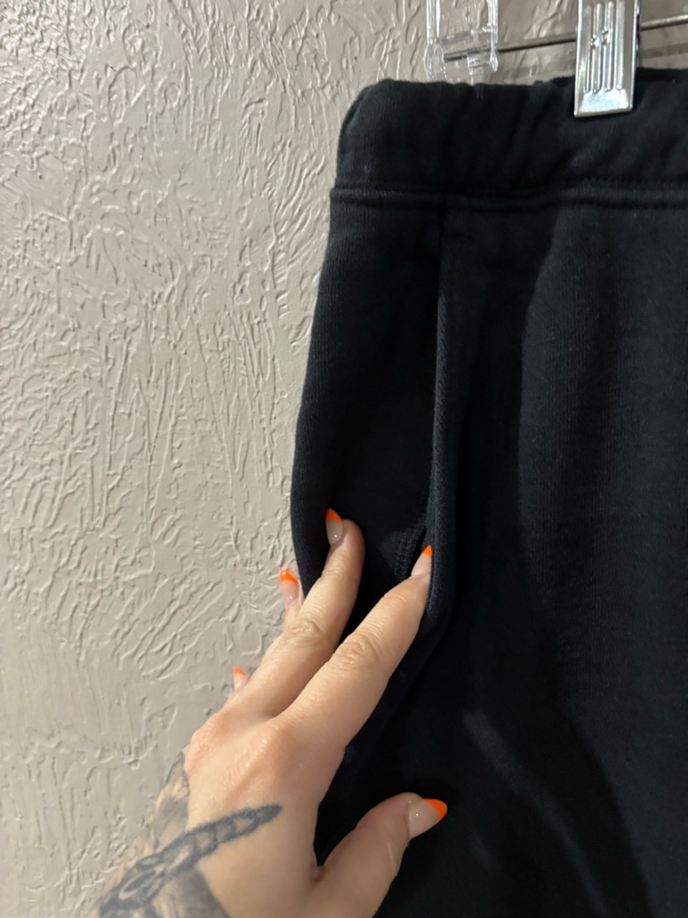 Free People Movement For The Win Black Wide Leg Barrel Sweatpant Joggers Sz Med - Picture 5 of 11